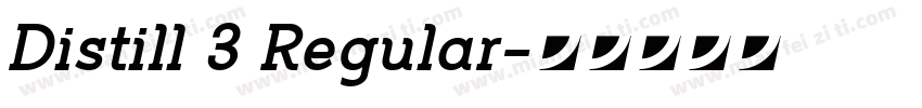 Distill 3 Regular字体转换